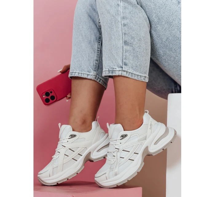 MODERMAX dámske biele tenisky FashionStreet ZY0898