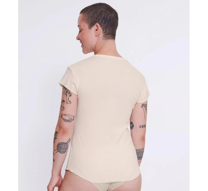 sloggi GO Ribbed T-Shirt - WHITE - SLOGGI WHITE - SLOGGI