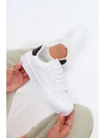 Dámské tenisky z eko kůže Big Star TT274928 HI-POLY SYSTEM Bílé Dámské tenisky z eko kůže Big Star TT274928 HI-POLY SYSTEM Bílé
