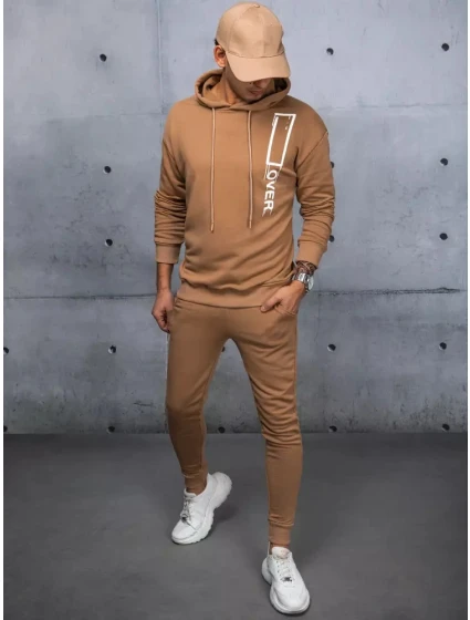 Pánská tepláková souprava velbloudí barvy Dstreet model 21967451 - FashionStreet