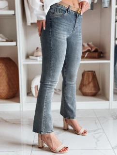 Dámske džínsy do zvonu so zirkónmi BLINKFIT modré FashionStreet UY2449