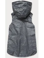 Šedá dámska rozšírená obojstranná vesta (B8005-70)