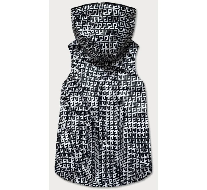 Šedá dámska rozšírená obojstranná vesta (B8005-70)