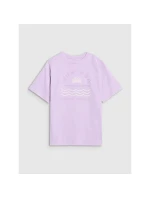 Dívčí tričko oversize s potiskem model 21436043 - 4F