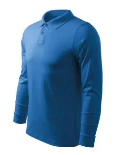 Polokošeľa Malfini Single J. LS M MLI-21114 azure