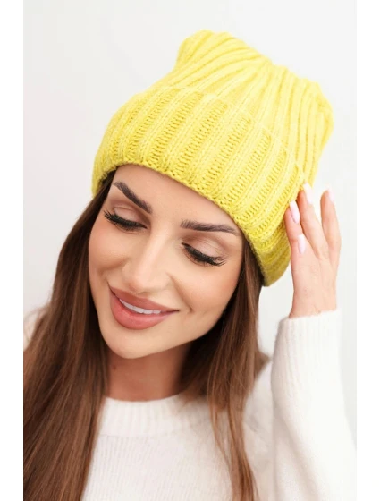 Čepice s rolováním Magda K293 camel Čepice s rolováním Magda K293 camel