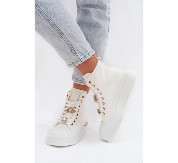 Dámské tenisky na platformě s bílé model 21919384 - Boto