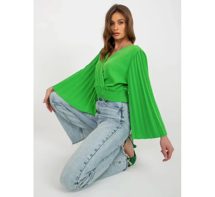 Blúzka DHJ BZ 16503.30x svetlo zelená