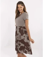 Šaty DHJ SK 253701.80 tmavo lila