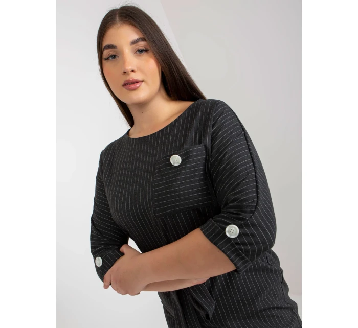 Dámské šaty LK SK model 17821304 tmavě šedé - FPrice