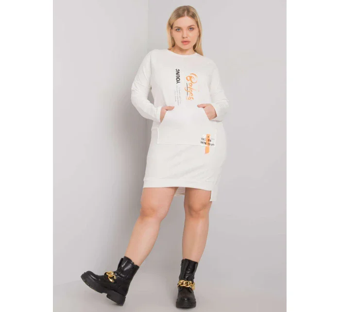 Šaty RV SK model 16198327 ecru - FPrice Šaty RV SK model 16198327 ecru - FPrice