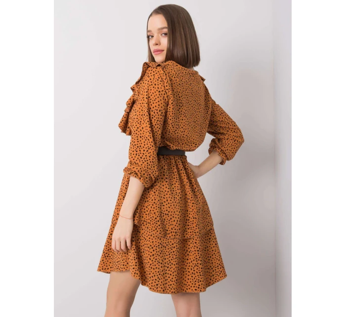 Šaty WN SK R824.68 svetlo hnedá