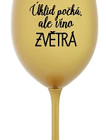 Upratovanie čaká, ale víno zvíťazí - zlatý pohár na víno 350 ml