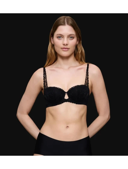 Dámska podprsenka Body Make-Up Illusion Lace Dirndl Bra - BLACK - black 0004 - TRIUMPH