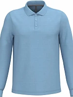 Kariban K 243 Pánske polo tričko s dlhým rukávom z piké 20.K243 sky blue