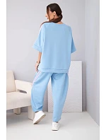 Dámska maslová viskózna mikina a nohavice s tienidlami béžová