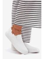 Dámské Tenisky SlipOn Big Star model 21693204 Bílé - Big Star Shoes Dámské Tenisky SlipOn Big Star model 21693204 Bílé - Big Star Shoes