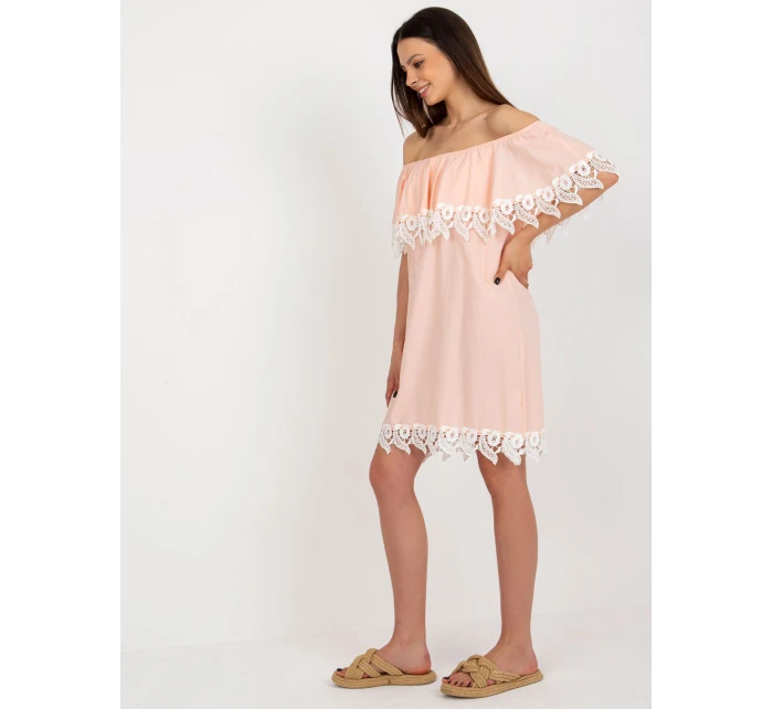 LK SK 506987 šaty.04X broskyňa LK SK 506987 šaty.04X broskyňa