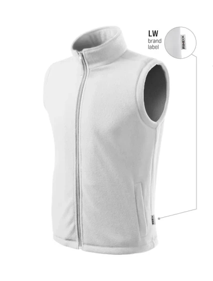 Next fleecová vesta unisex biela 00 (štítok značky)