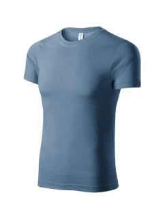 Maľované tričko unisex denim
