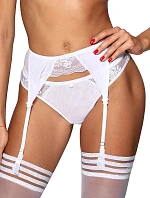 Dámske luxusné tangá V-10218 white - Axami