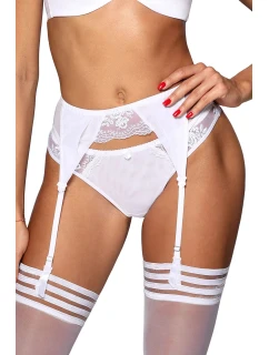 Dámske luxusné tangá V-10218 white - Axami