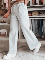 Dámske nohavice so širokými nohavicami MOBISKA light grey FashionStreet UY2619
