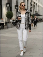 Dámská přechodná bunda s leopardím vzorem, bílá Dstreet model 21995910 - FashionStreet
