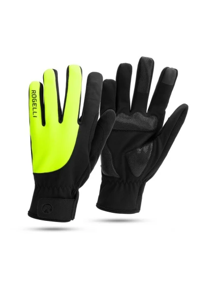 Zimné rukavice Rogelli CORE II black-fluor S