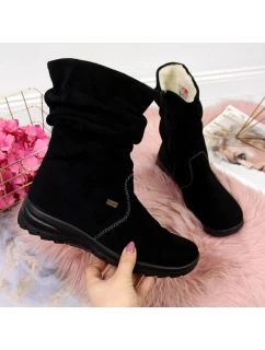 RIEKER W RKR130 zateplené kožené čižmy