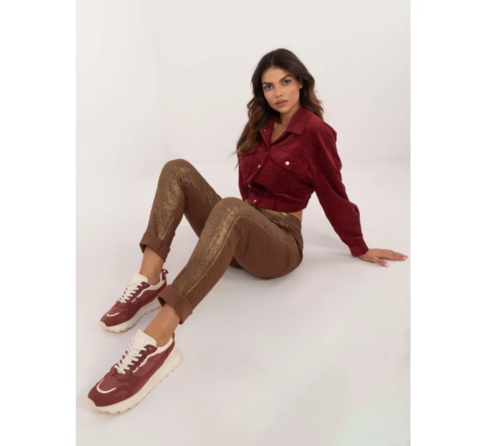 Nohavice DHJ SP 21258.32 hnedé Nohavice DHJ SP 21258.32 hnedé