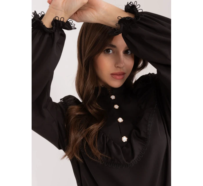 Košeľa LK KS 509556.34 čierna farba