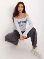 Bluzka WT BZ model 21875530 jasny szary - FPrice Bluzka WT BZ model 21875530 jasny szary - FPrice