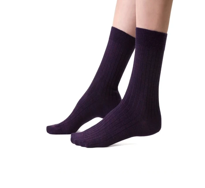 Dámské žebrované ponožky model 16327067 Merino - Steven Dámské žebrované ponožky model 16327067 Merino - Steven