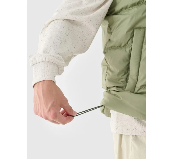 Pánska páperová košeľa bez rukávov s prírodnou výplňou 4F 4FWAW24TVJAM148-43S