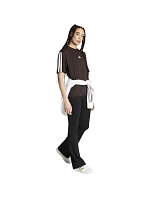 Dámské tričko adidas Essentials 3-Stripes Boyfriend, tmavě hnědé, KX0794 Dámské tričko adidas Essentials 3-Stripes Boyfriend, tmavě hnědé, KX0794