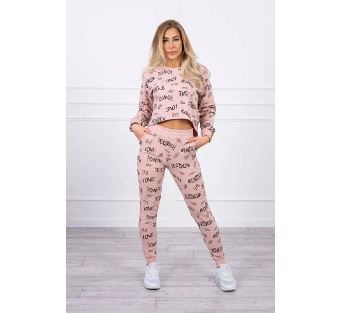 model 18746290 set tmavě pudrově růžový - K-Fashion model 18746290 set tmavě pudrově růžový - K-Fashion