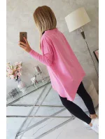Oversize mikina s asymetrickými bokmi svetlo ružová Oversize mikina s asymetrickými bokmi svetlo ružová