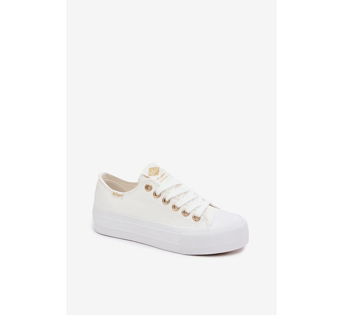 Dámské tenisky na platformě Lee Cooper LCW-26-31-4369 Bílé