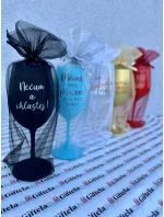 Dárkový pytlík z organzy na sklenici 