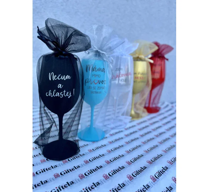 Dárkový pytlík z organzy na sklenici 