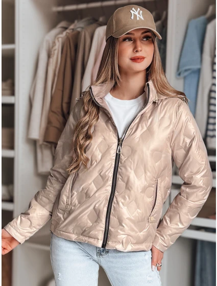 Dámská přechodná bunda béžová Dstreet model 21986746 - FashionStreet