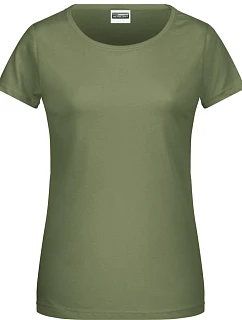 8007 Dámské tričko z bio bavlny model 22415398 khaki - Daiber