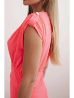 Dámske bavlnené šaty na jedno rameno s priliehavým strihom ecru