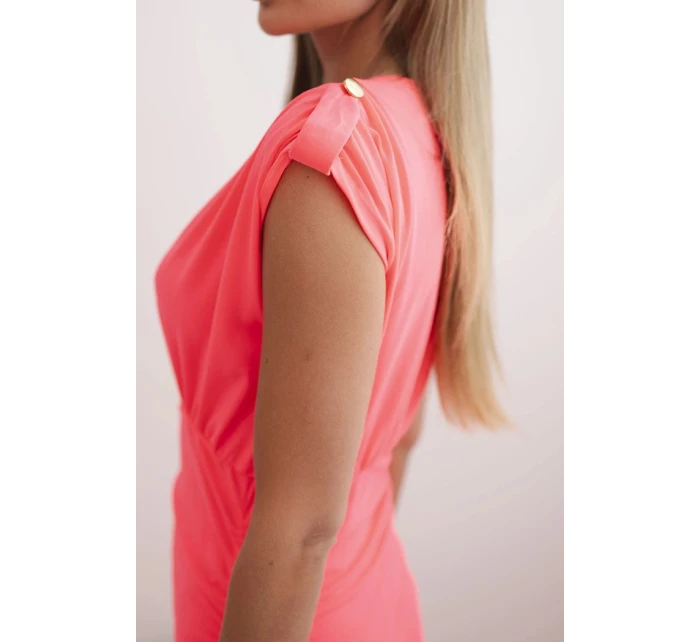 Dámske bavlnené šaty na jedno rameno s priliehavým strihom ecru