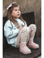 Dziecięce Śniegowce Ocieplane Na Suwak Różowe Big Star MM374101