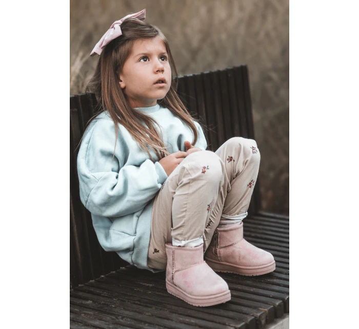 Dziecięce Śniegowce Ocieplane Na Suwak Różowe Big Star MM374101