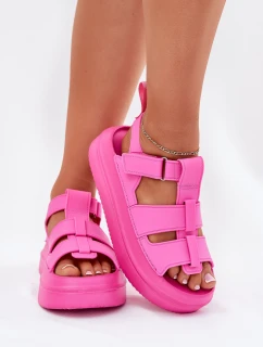 Sandały Damskie Na Platformie Fuksja Nitavelia