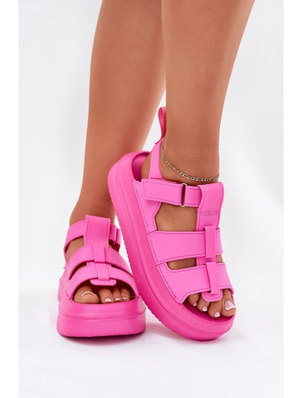 Dámské Sandály Na Platformě Fuchsie model 21696268 - Boto Dámské Sandály Na Platformě Fuchsie model 21696268 - Boto