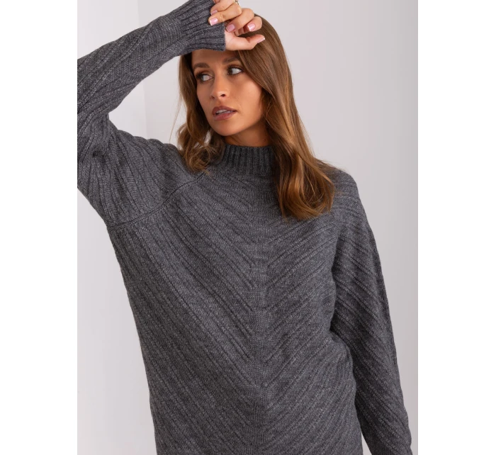 Sweter BA SW model 18987497 ciemny szary - FPrice